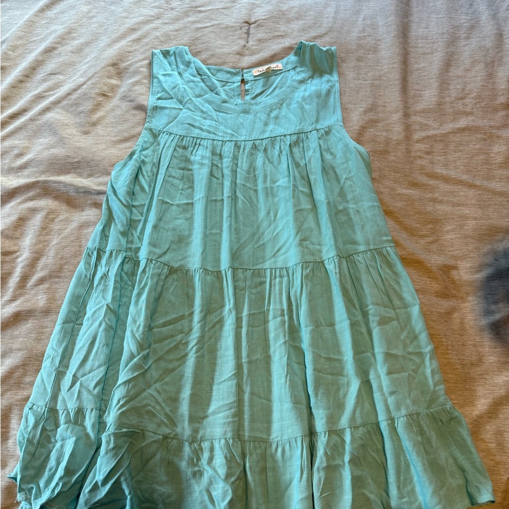 Sleeveless Aqua Women’s Tank Top